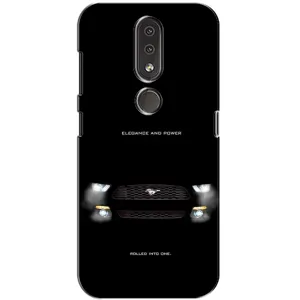 Чехлы с тематикой "Крутые машины" на Nokia 4.2 (Черный Land Rover)