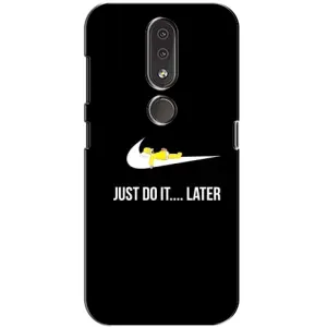Силиконовый Чехол на Nokia 4.2 с картинкой Nike (Later)