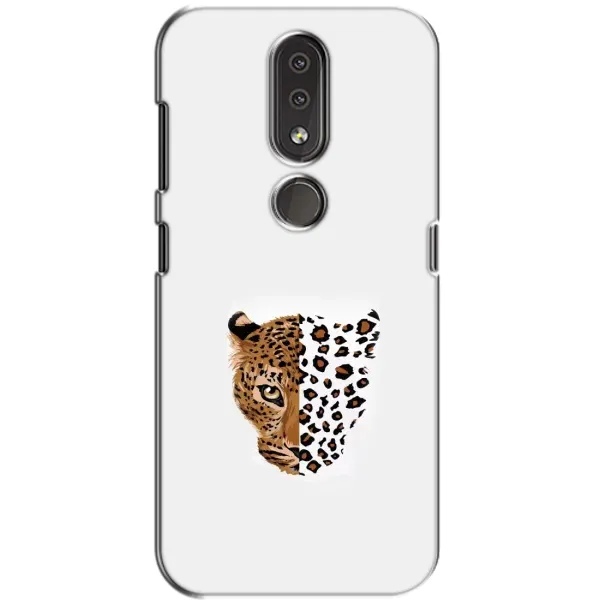 Чехол с рисунком «Леопард на белом» для Nokia 4.2 Чехол с рисунком «Леопард на белом» для Nokia 4.2