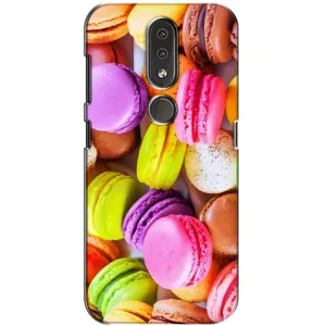 Чехол с изображением вкусной еды для Nokia 4.2 (Макаруны)