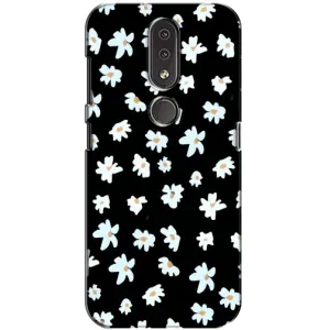Чехол с ромашками на Nokia 4.2 (Маленькие ромашки)