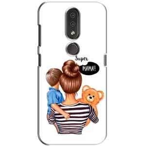Чехол с рисунком «Мама и сын» для Nokia 4.2