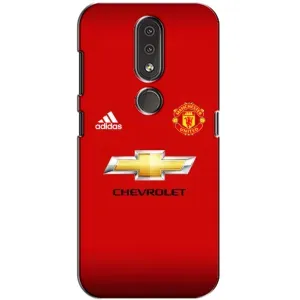 Силиконовые Чехлы принт Футбол на Nokia 4.2 (Man United)