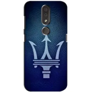 Чехлы с тематикой "Крутые машины" на Nokia 4.2 (Лого Maserati)