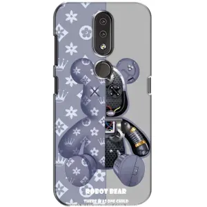 Силиконовый чехол для Nokia 4.2 (Медведь Louis Vuitton)
