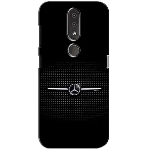 Силиконовый бампер с картинкой машины на Nokia 4.2 (Mercedes)