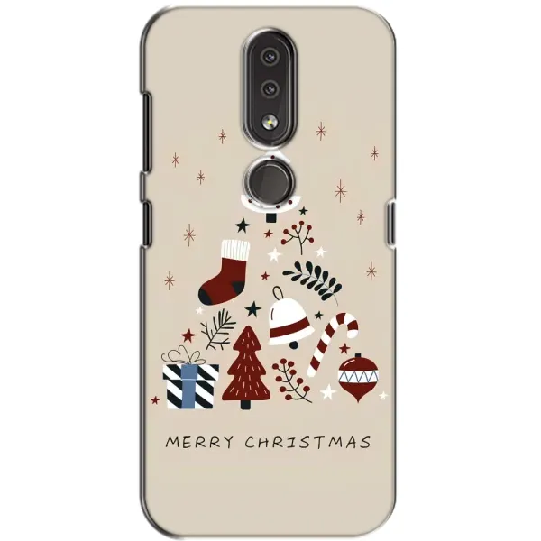 Чехол с рисунком «Merry Christmas» для Nokia 4.2 Чехол с рисунком «Merry Christmas» для Nokia 4.2