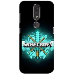 Чехол майнкрафт для Nokia 4.2 (MineCraft 2)