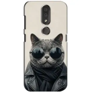 Чохол на тематику: Коти для Nokia 4.2 (Модний кіт)