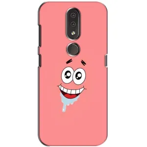 Чехлы с Патриком на Nokia 4.2 (Мордочка Патрика)