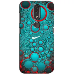 Силиконовый Чехол на Nokia 4.2 с картинкой Nike (Найк зеленый)