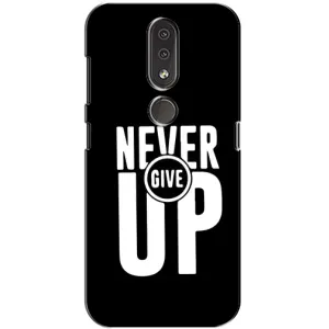 Силиконовый Чехол на Nokia 4.2 с картинкой Nike (Never Give UP)