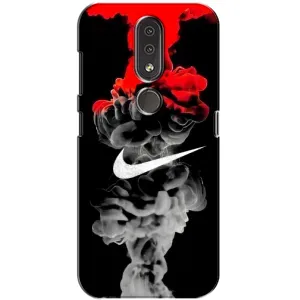 Силиконовый Чехол на Nokia 4.2 с картинкой Nike (Nike дым)