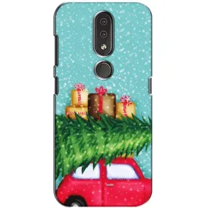 Чехол Новогодняя Елка на Nokia 4.2 (Новогодние подарки)