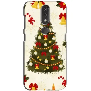 Чехол Новогодняя Елка на Nokia 4.2 (Новогодний принт)
