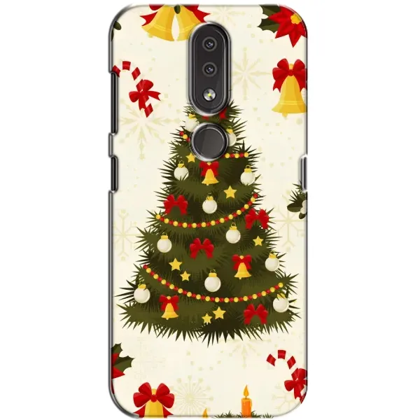 Чехол с рисунком «Новогодний принт» для Nokia 4.2 Чехол с рисунком «Новогодний принт» для Nokia 4.2