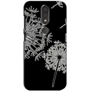 Силиконовый Чехол с одуванчиками на Nokia 4.2 (Одуванчики)