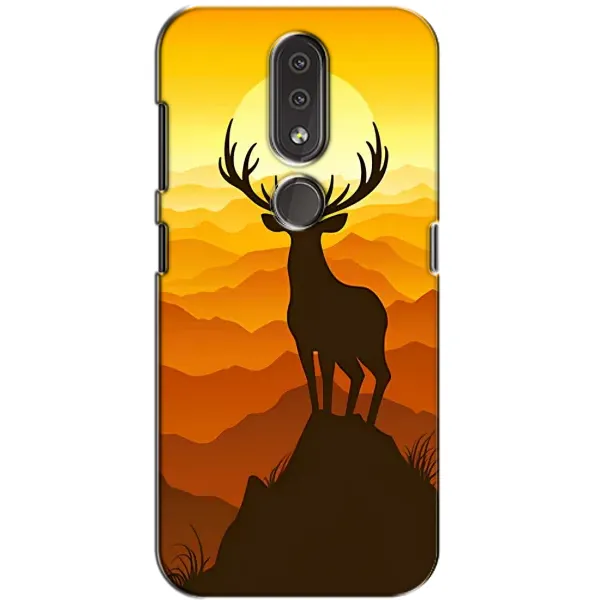 Чехол с рисунком «Силуэт Оленя» для Nokia 4.2