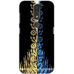 Силиконовый Чехол на Nokia 4.2 (Патриотическая вышиванка)