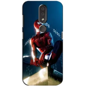 Чехол Супергерой Человека Паука на Nokia 4.2 (Паук на доме)