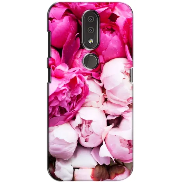Чехол с рисунком «Пионы» для Nokia 4.2 Чехол с рисунком «Пионы» для Nokia 4.2