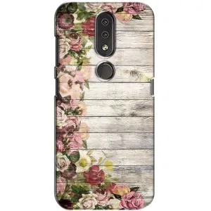 Чехлы с тематикой "ЦВЕТЫ" на Nokia 4.2 (Плетущиеся цветы)
