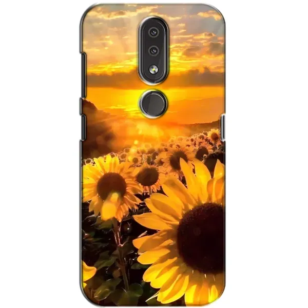 Чехол с рисунком «поле подсолнухов» для Nokia 4.2