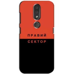 Чехлы УПА (Красно-Чёрный) на Nokia 4.2 (Правый Серктор)
