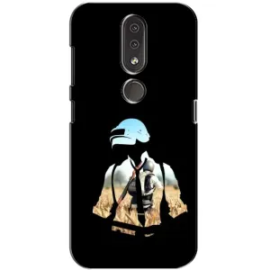 Силиконовый чехол с картинкой "Герой Pubg" на Nokia 4.2 (Пубг мен)