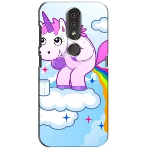 Чехол Unicorn на Nokia 4.2 (Радуга единорожка)