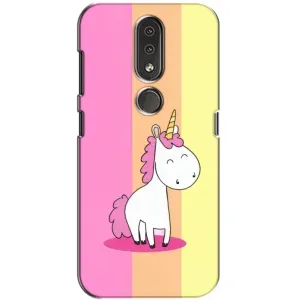 Чехол Unicorn на Nokia 4.2 (Радужный Единорог)