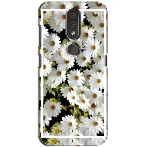 Чехол с ромашками на Nokia 4.2 (Рамка в ромашках)