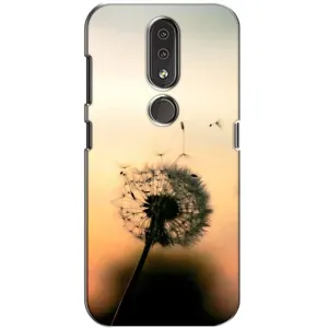 Силиконовый Чехол с одуванчиками на Nokia 4.2 (Роздумаханый одуванчик)