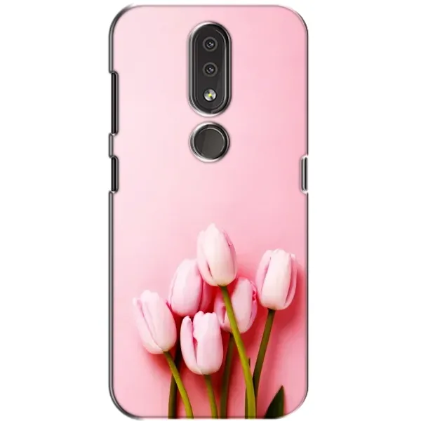 Чехол с рисунком «Розовые тюльпаны» для Nokia 4.2 Чехол с рисунком «Розовые тюльпаны» для Nokia 4.2