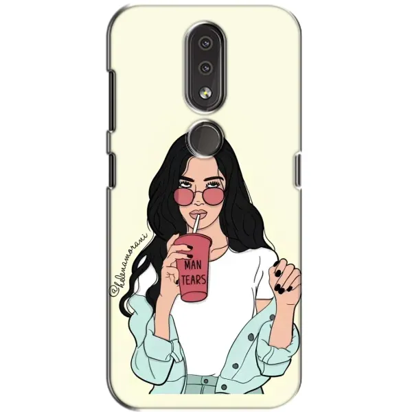 Чехол с рисунком «С напитком» для Nokia 4.2 Чехол с рисунком «С напитком» для Nokia 4.2