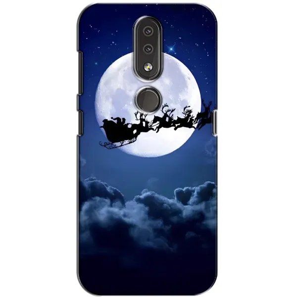 Чехол с рисунком «Санта - луна» для Nokia 4.2 Чехол с рисунком «Санта - луна» для Nokia 4.2