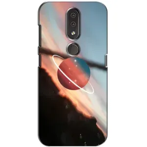 Чохол (ТПУ) з планетами на Nokia 4.2 (Сатурн)