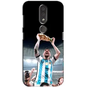 Чохли Лео Мессі Аргентина для Nokia 4.2 (Щасливий Мессі)