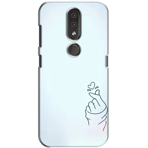 Чехол с рисунком «Сердце на голубом» для Nokia 4.2 Чехол с рисунком «Сердце на голубом» для Nokia 4.2