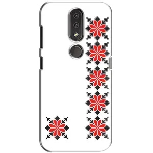 Силиконовый Чехол на Nokia 4.2 с картинкой Вышиванки (Силуэт вышиванки)