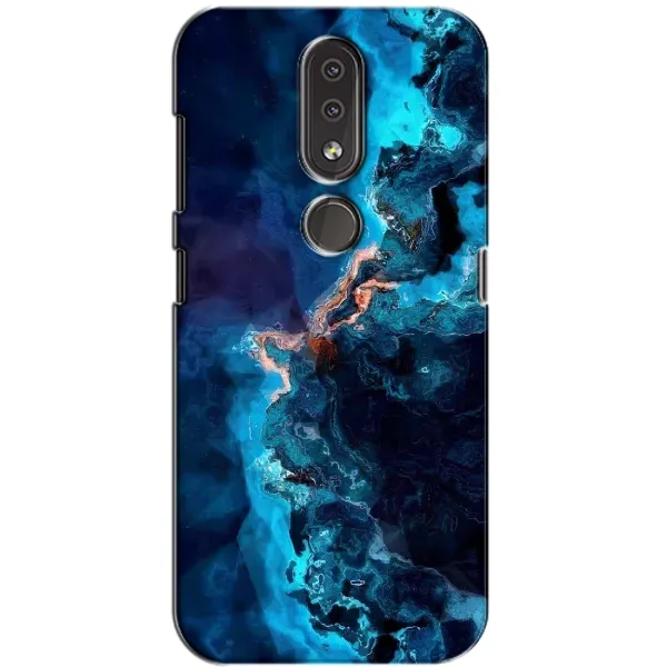 Чехол с рисунком «Синий мрамор» для Nokia 4.2 Чехол с рисунком «Синий мрамор» для Nokia 4.2