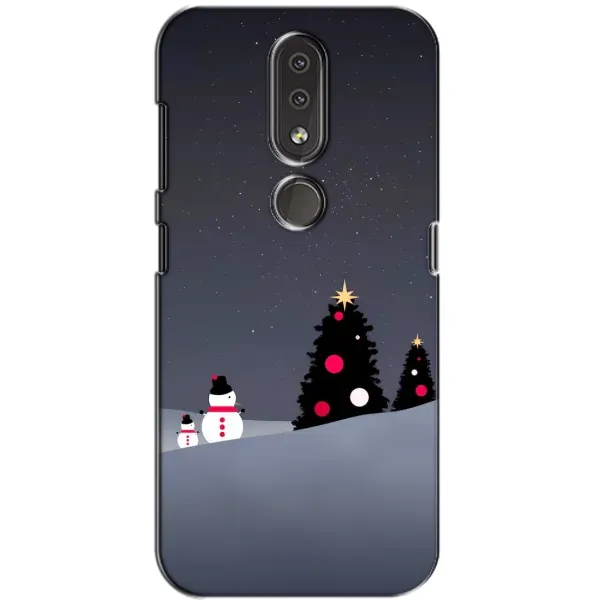 Чехол с рисунком «Снеговички» для Nokia 4.2
