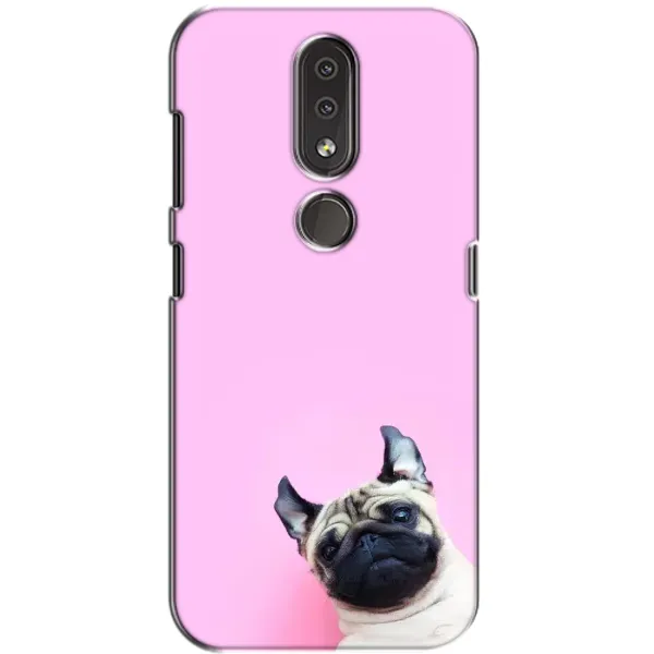 Чехол с рисунком «Собака на розовом» для Nokia 4.2 Чехол с рисунком «Собака на розовом» для Nokia 4.2
