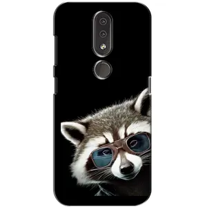 Силіконовий Чохол з Энотами на Nokia 4.2 (Стильний Єнот)