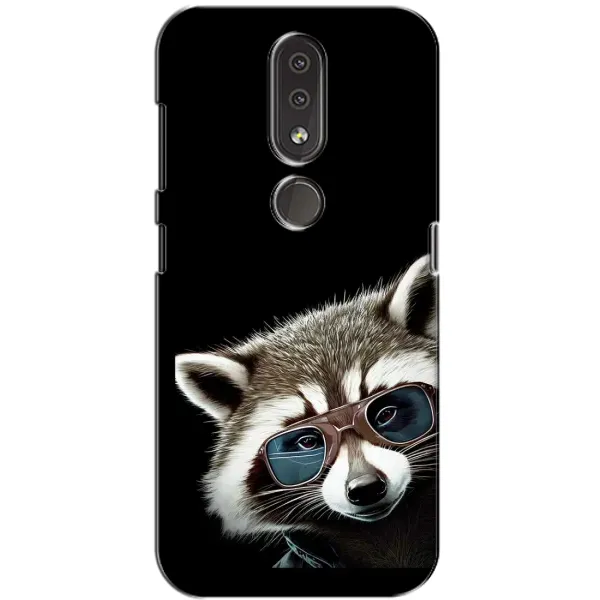 Чехол с рисунком «Стильный Енот» для Nokia 4.2 Чехол с рисунком «Стильный Енот» для Nokia 4.2