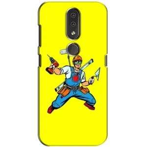Силіконовий бампер (Працівники) на Nokia 4.2 (Будівельник)