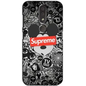 Чехол с рисунком «Supreme Маус» для Nokia 4.2