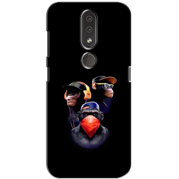 Чехол с рисунком «Три обезьяны» для Nokia 4.2