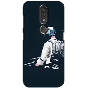 Силиконовый чехол с картинкой "Герой Pubg" на Nokia 4.2 (В экиперовке)