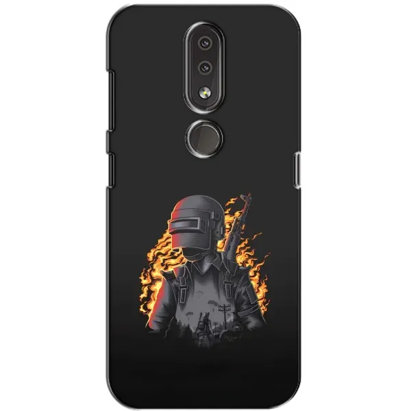Чехол с рисунком «В огне» для Nokia 4.2 Чехол с рисунком «В огне» для Nokia 4.2